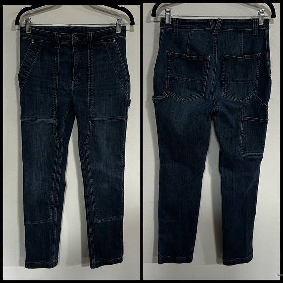 Duluth Trading Double Flex Denim Slim Leg Jeans - Picture 1 of 12